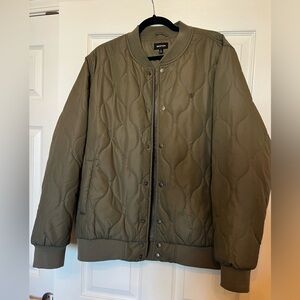 BRIXTON MEN'S DILLINGER QUILTED BOMBER JACKET